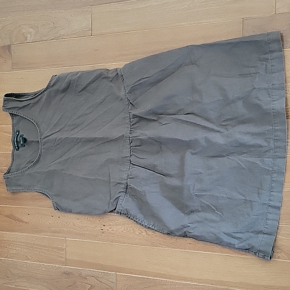 Roots Canada Hemp Collection Army Olive Green Shift Dress XS